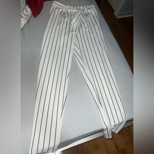 Black and white dress pants